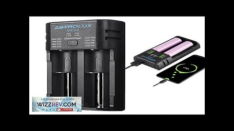 Astrolux® MC02 2 in1 USB Charging Mini Battery Charger Portable Mobile Phone Review