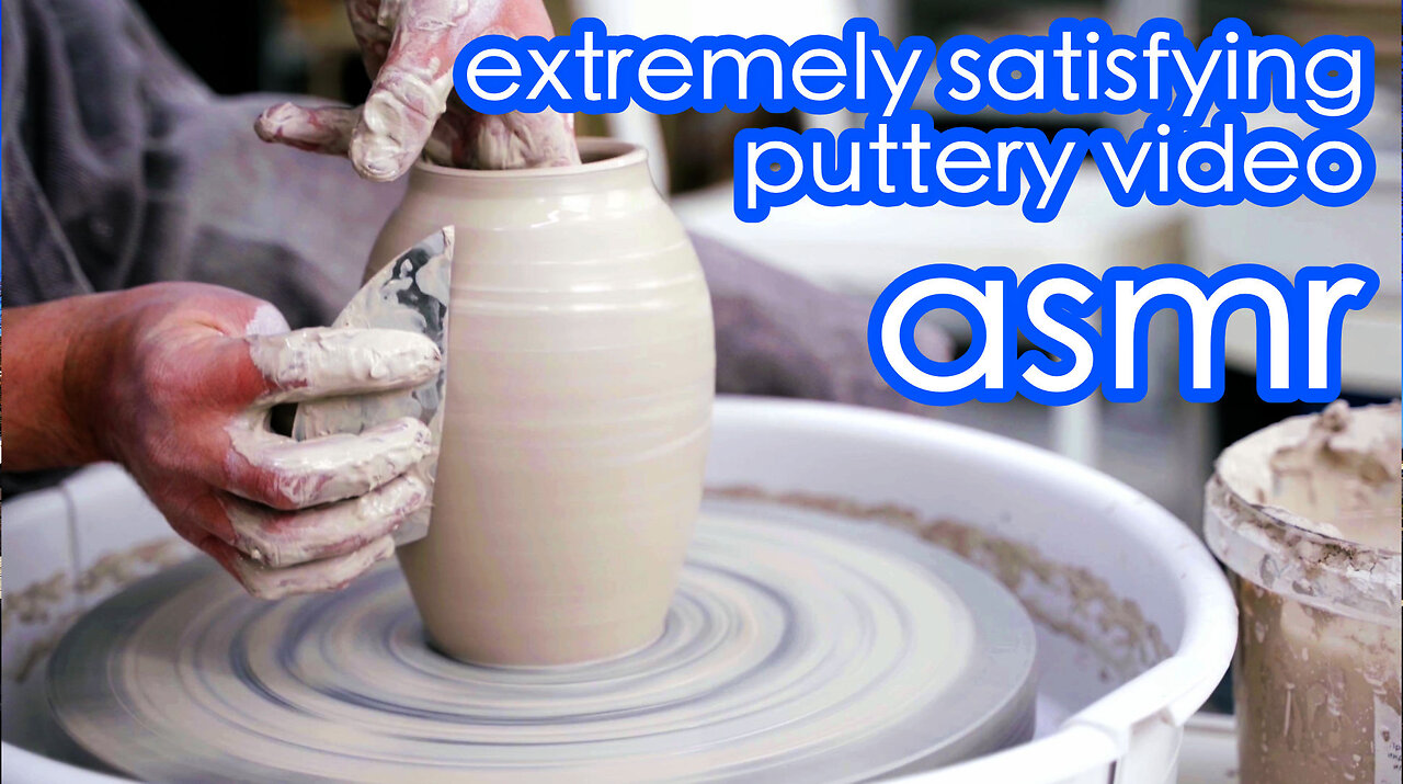 EXTREMELY SATISFYING POTTERY VIDEO, ASMR