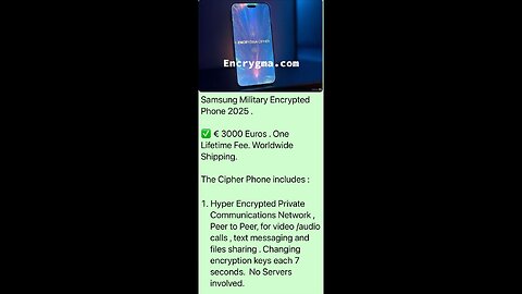 € 3000 Euro Encrypted Samsung Phones 2025