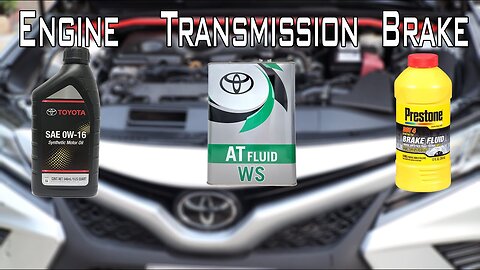 Learn to change 3 important oils on your Camry without paying dealer anymore