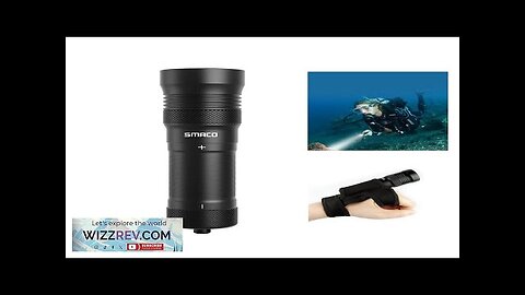 US Direct SMACO F2 IPX8 Monolation Strong Light Diving Flashlight Underwater 300m Review