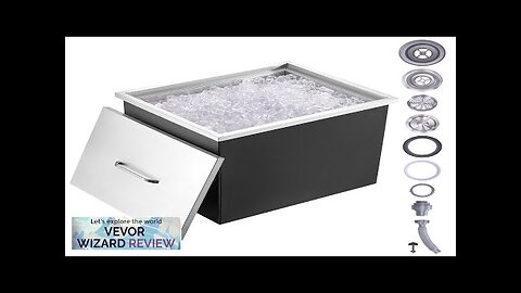 VEVOR Drop in Ice Chest 21"L x 17"W x 18"H Stainless Steel Review