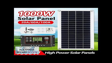 20W-1000W Solar Panel 12V Solar Cell 100A Controller Solar Panel for Phone Review