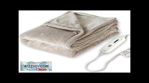 Tefici Electric Heated Blanket Throw Super Cozy Soft 2-Layer Flannel 50" x Review