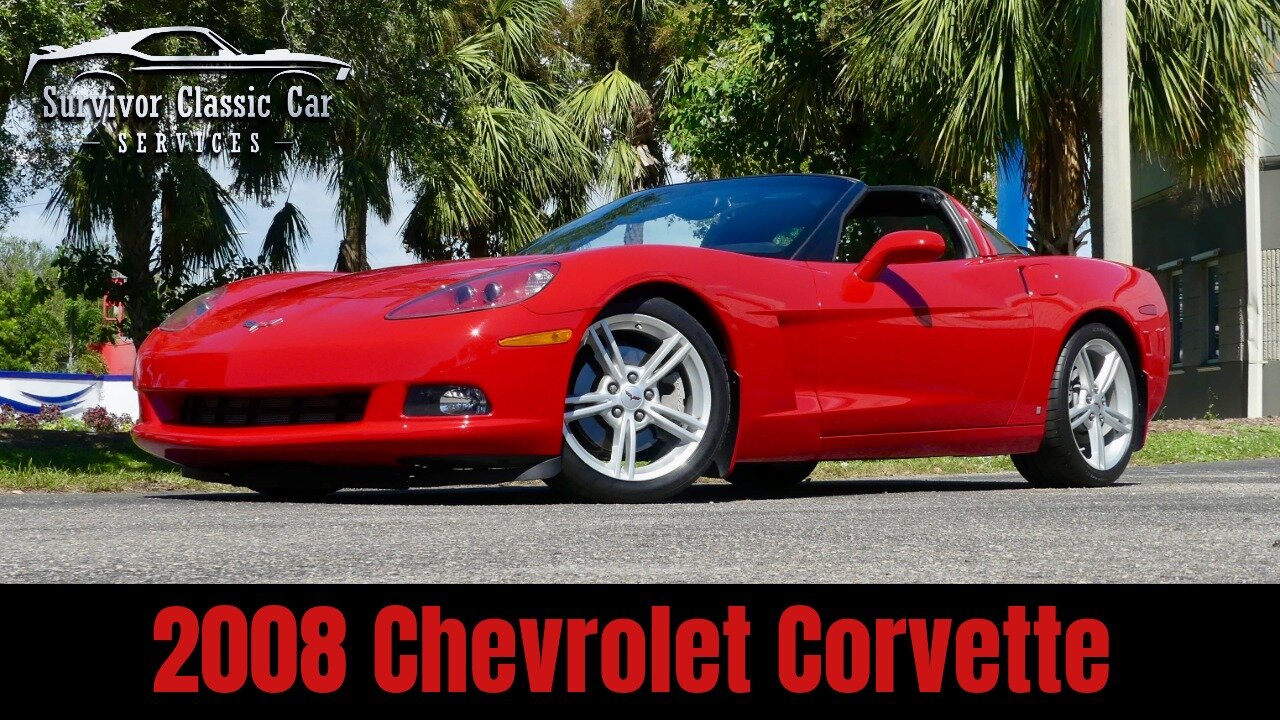 2008 Chevy Corvette. 19k Actual Miles, ProCharged LS3 6.2L, Automatic Trans, Victory Red, Targa Top!