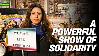 Emotional Rally in Israel Supporting Iranian People