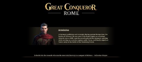 Great Conqueror Rome Chapter 13: Conquering Germania Roman Empire Decisive Battle pt.1