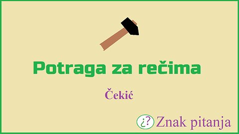 Potraga za rečima - Čekić