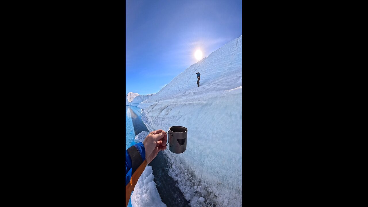 Hydrating in Antartica