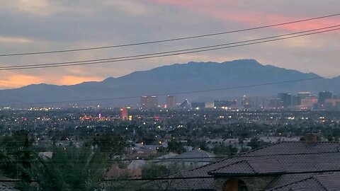 Did you see tonight's Las Vegas sunset? Check this out! 02.27.2025 #follow #lasvegas #travel #casino