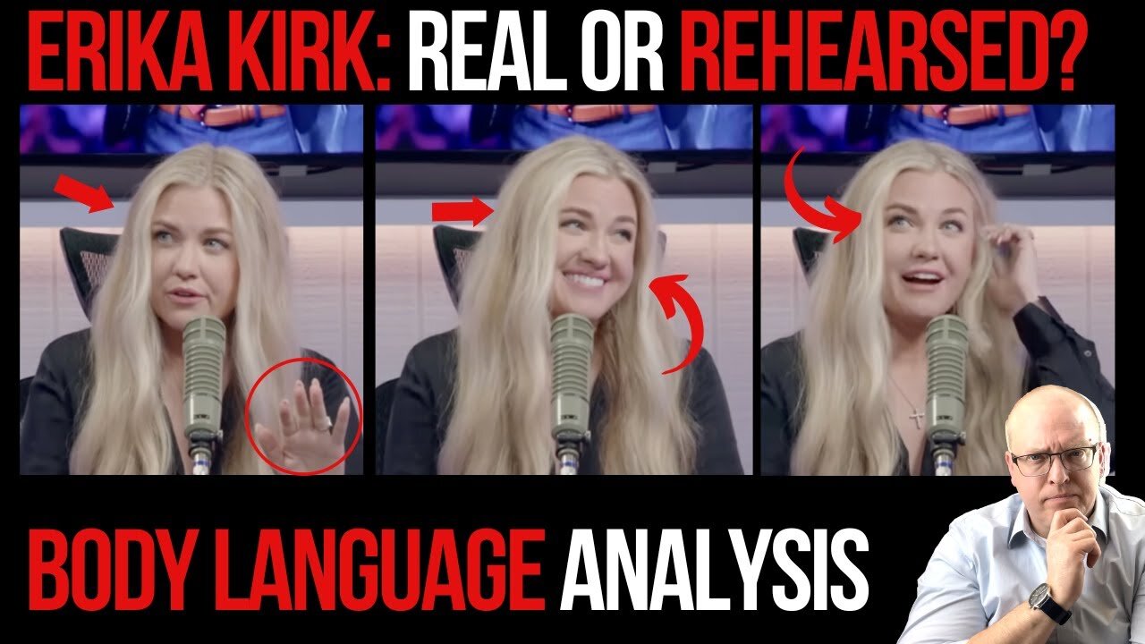 Erika Kirk on Charlie Kirk Podcast: Real or Rehearsed? Body Language Analysis