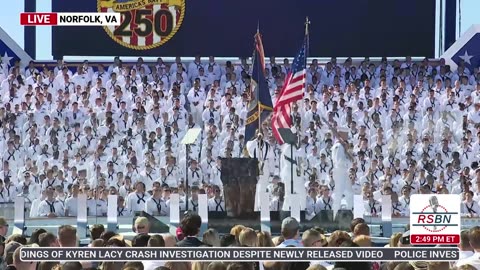 WATCH: The Presentation of Colors at the Navy 250 Celebration -10/5/25