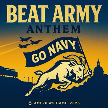 Military - 2025 Sports Music Go Navy Beat Army Anthem Hooyah Navy