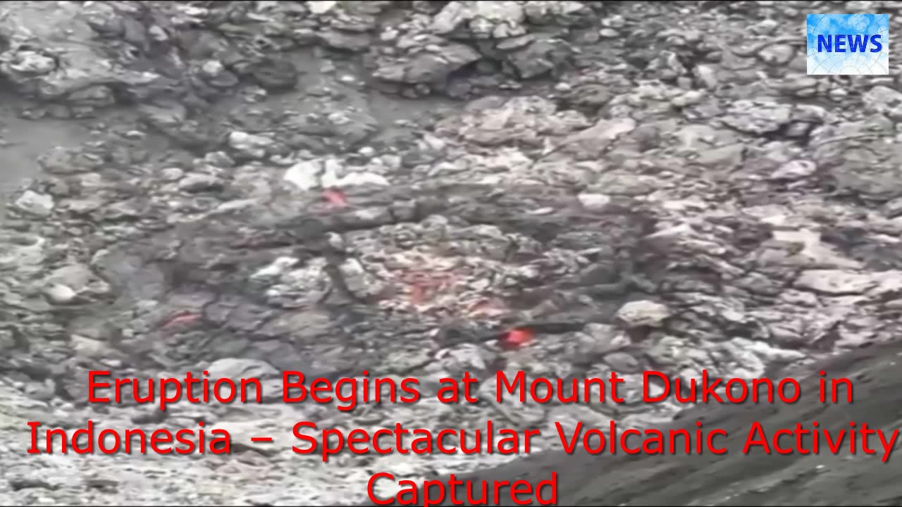 Eruption Begins at Mount Dukono in Indonesia – Spectacular Volcanic Activity Captured