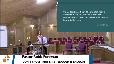 Pastor Robb Foreman // DON'T CROSS THAT LINE - ENOUGH IS ENOUGH // 3/2/25