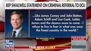 DOJ seeks criminal charges against Swalwell for mortgage fraud