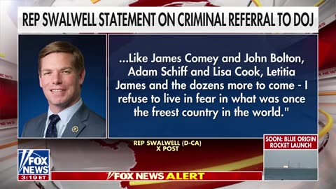 DOJ seeks criminal charges against Swalwell for mortgage fraud