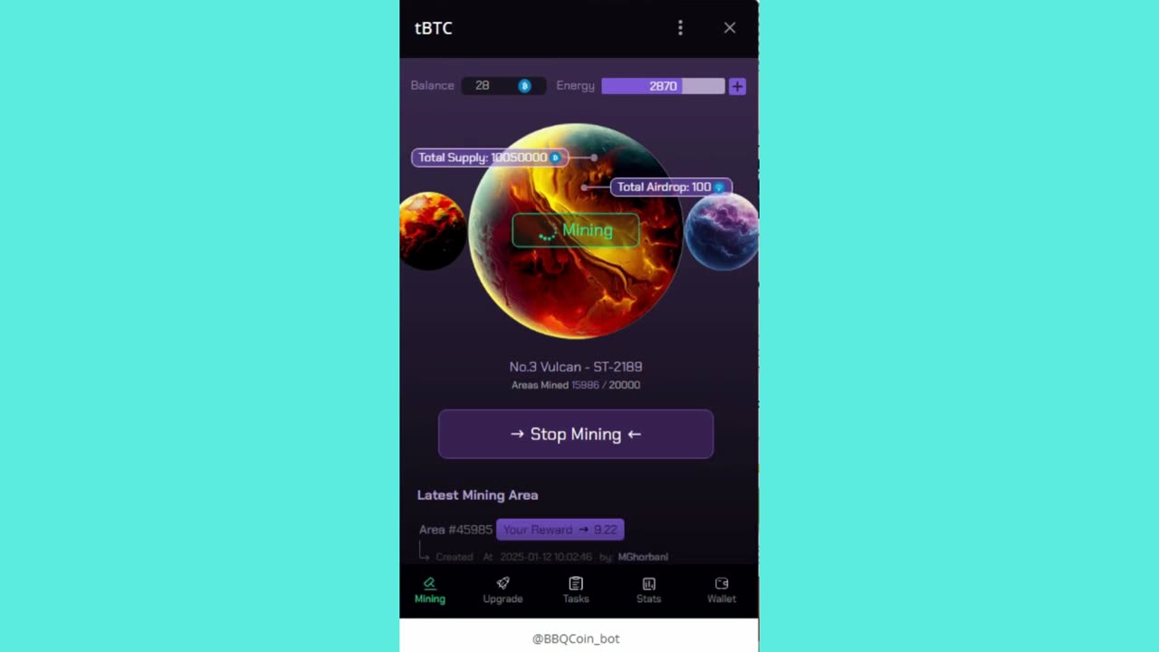 BIG MINING MINI APP BOT TELEGRAM TBTC