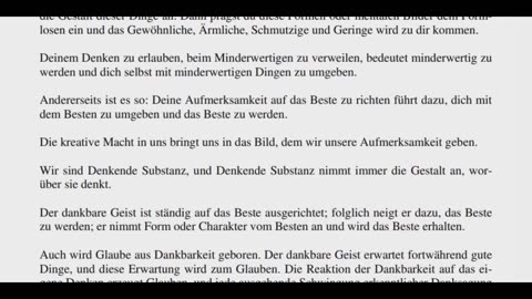 SolayasErkenntnisse - Wallace D Wattles - 07 - Dankbarkeit