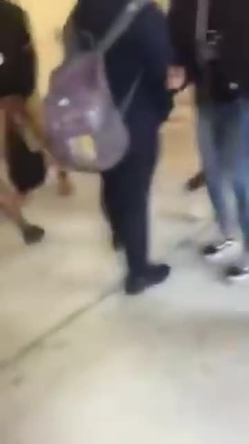 Girls Fighting In School Causes The Rest Of The Kids Screaming Like If it Was A Shooting