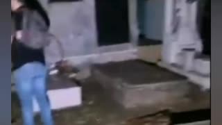 Ghost at the graveyard