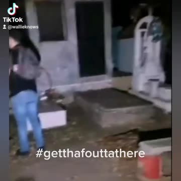 Ghost at the graveyard