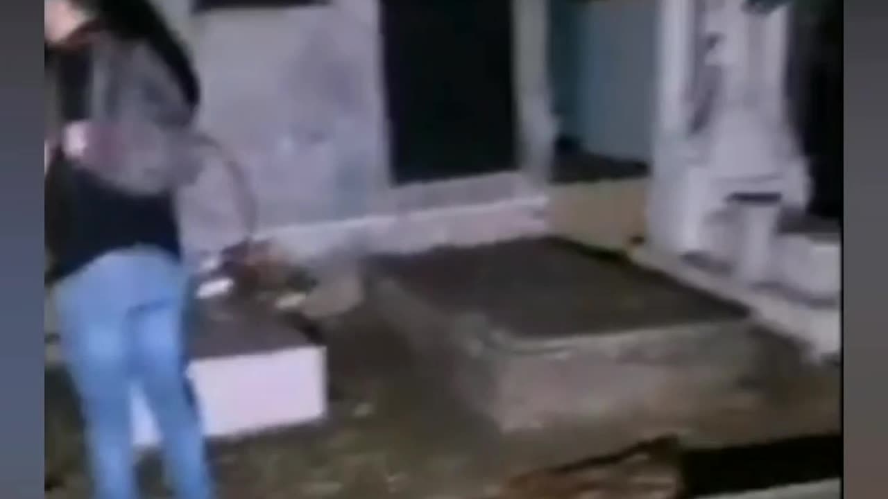 Ghost at the graveyard
