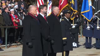 President Trump Participates in a Wreath Laying Ceremony