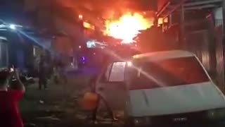 At least 50 businesses destroyed in large fire with fireworks exploding at Medina Market
