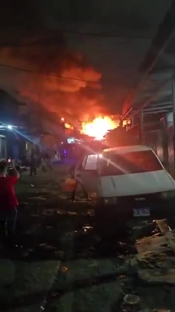 At least 50 businesses destroyed in large fire with fireworks exploding at Medina Market