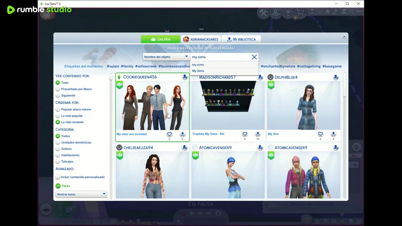 Sims 4 reto florear sim