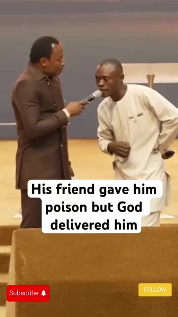 His friend gave him poison but God delivered him