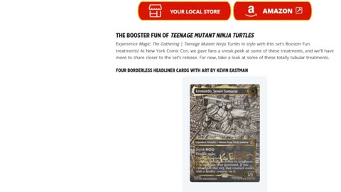 TMNT Teenage mutant ninja Turtles revealed as last set for magic in 2026