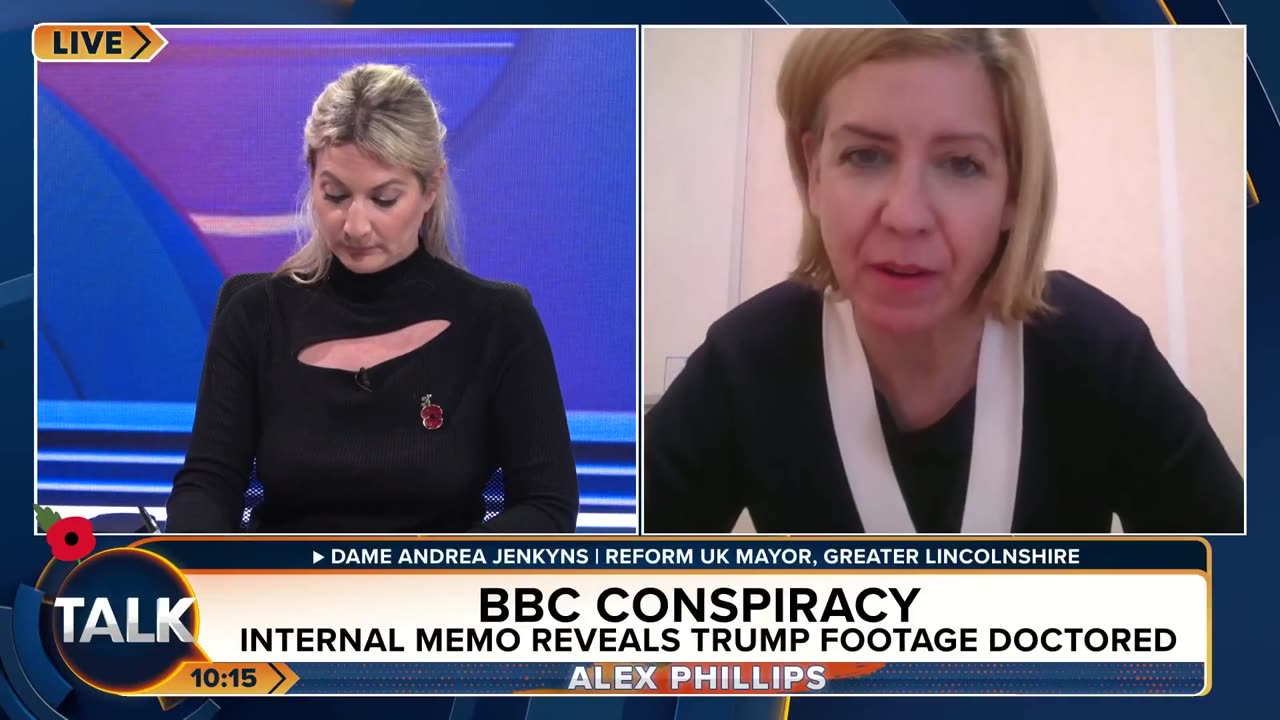 🚨 Reform UK's Dame Andrea Jenkyns calls for the licence fee to be scrapped and the BBC "defunded".