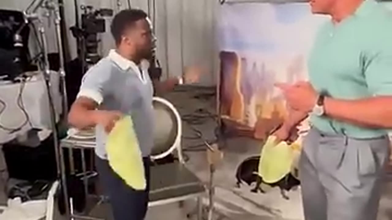 Kevin Hart & The Rock Try The Tortilla Slap Challenge