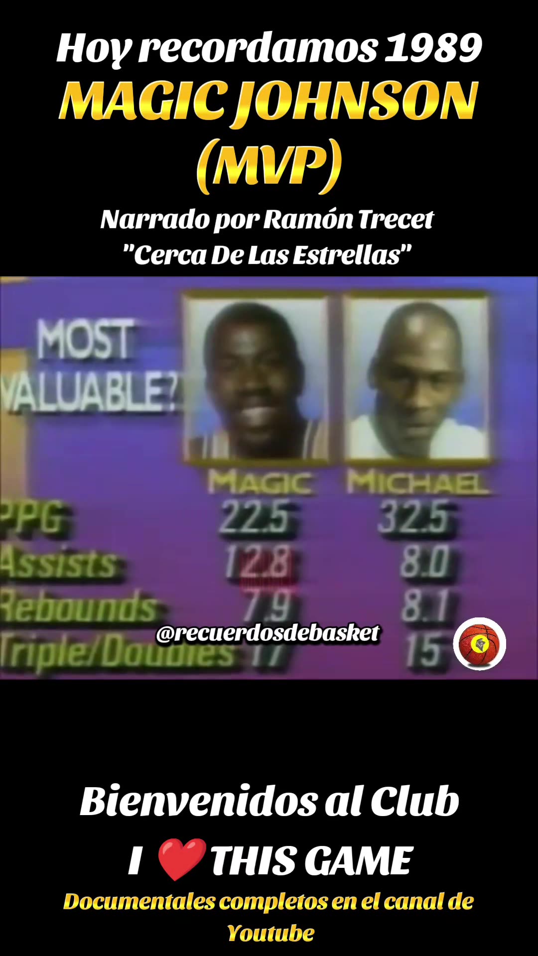 Magic Johnson MVP 1989! Narrado por Ramón Trecet