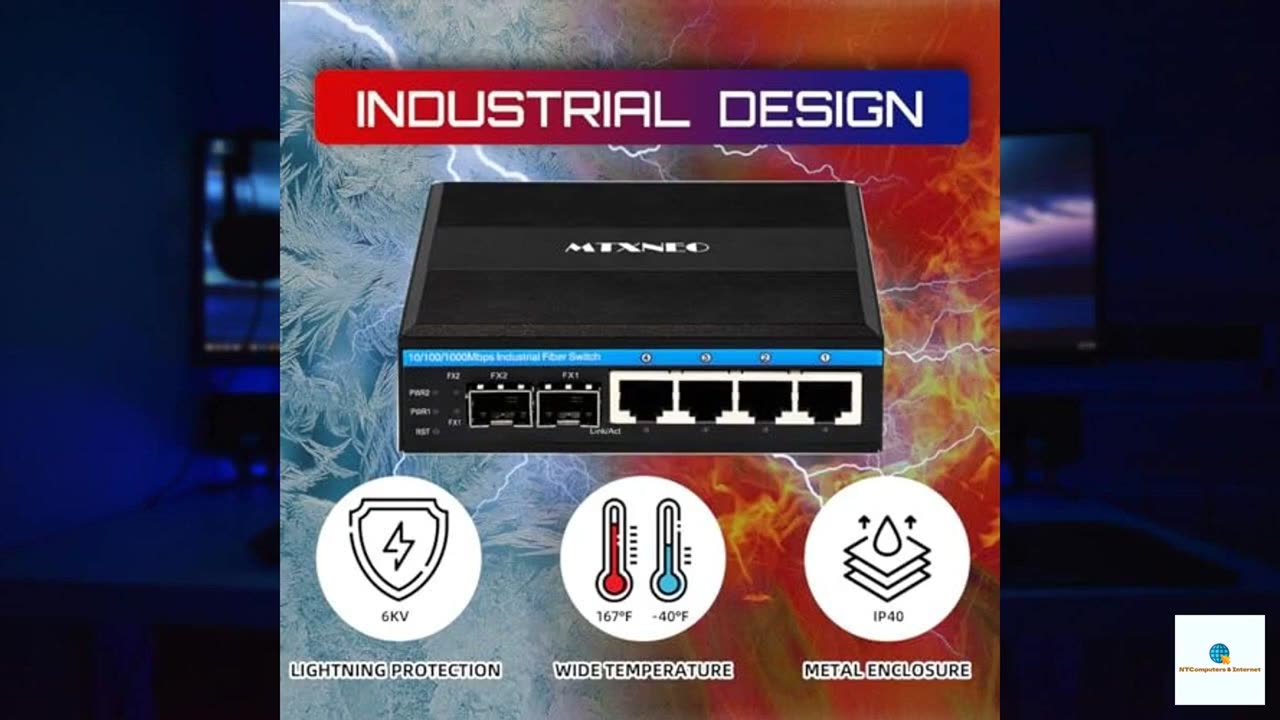 4port Managed Industrial Gigabit Ethernet Switch