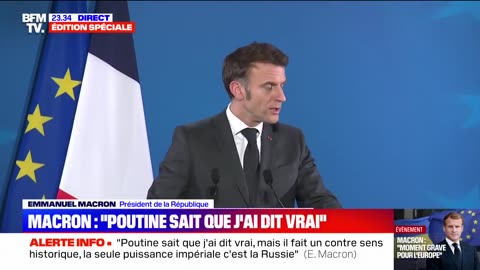 🇨🇵🇷🇺 Macron once again explains why he wants the war in Ukraine to continue: