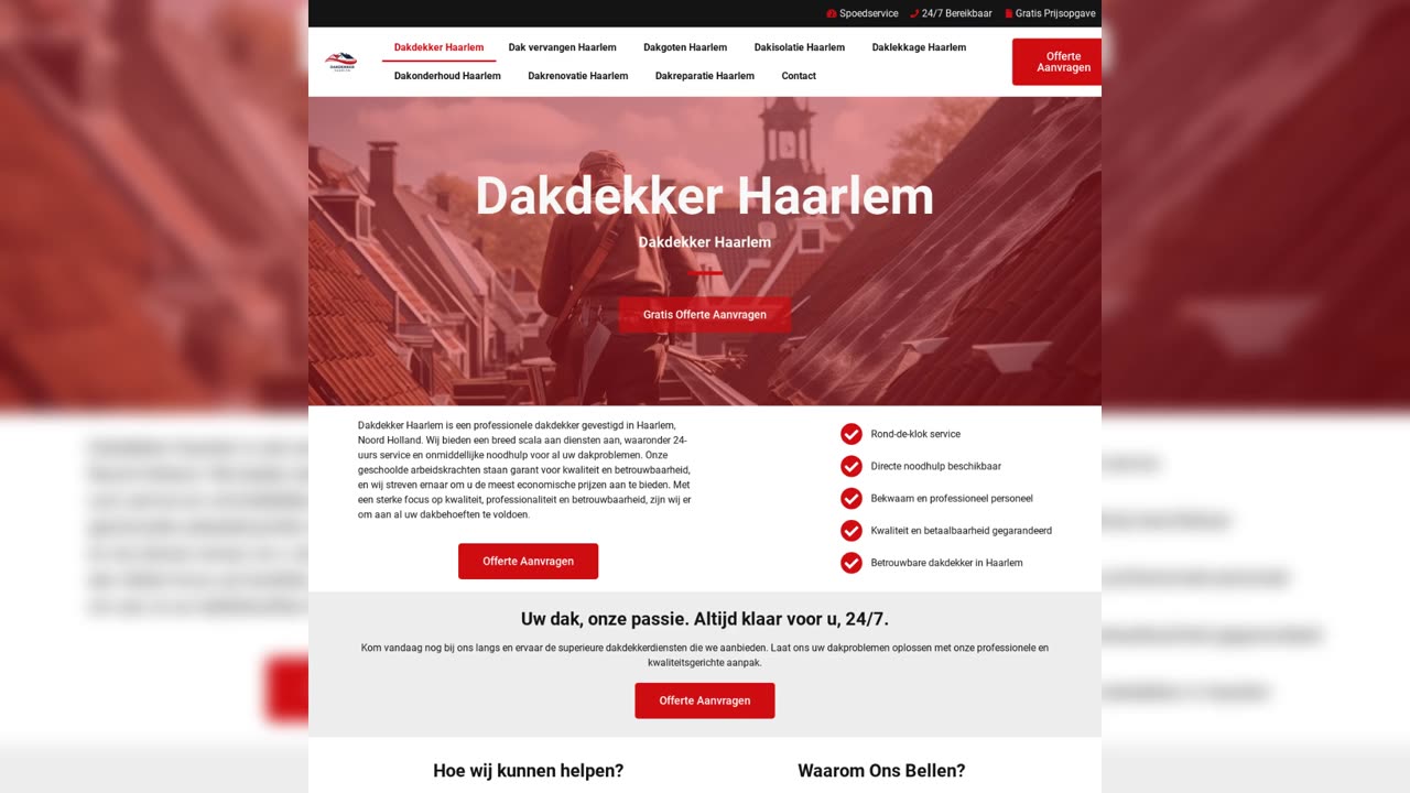 Dakdekker Haarlem – Uw Betrouwbare Dakdekker in Haarlem