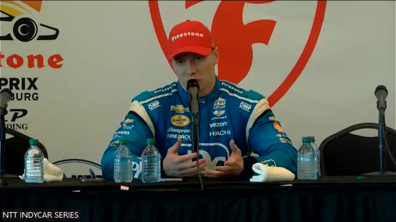 Josef Newgarden 2024 Winner's Press Conference Streets of Streets of St. Petersburg