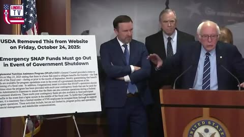 Sen Sanders Scrambles When Pressed on Dems’ Shutdown Spin