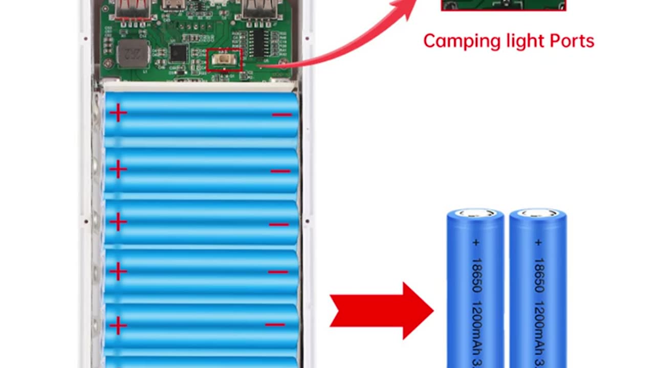 28x18650 DIY Battery Holder Shells - Welding Free Power Bank Case check description to buy