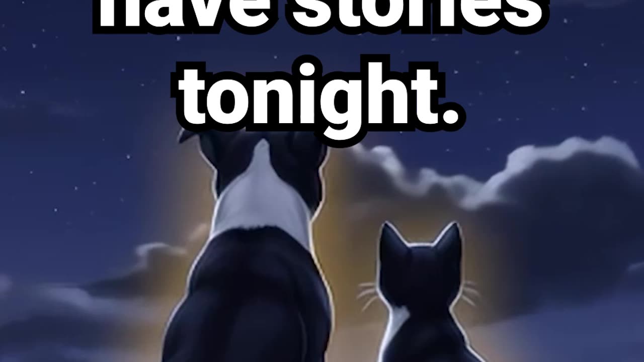 Stay a while — the stars have stories tonight #anxietyrelief #cat #lofihiphop #calmingmusic #love