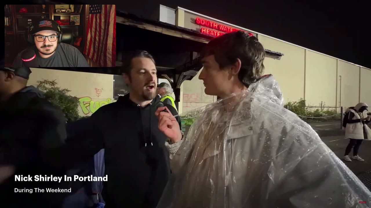 #NickSortor Interviewed By #NickShirley At The #Portland #ANTIFA #ICE #Protest