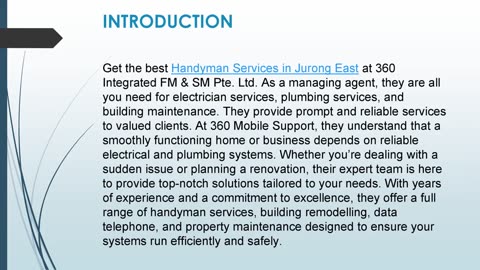 Get the best Handyman Services in Jurong East