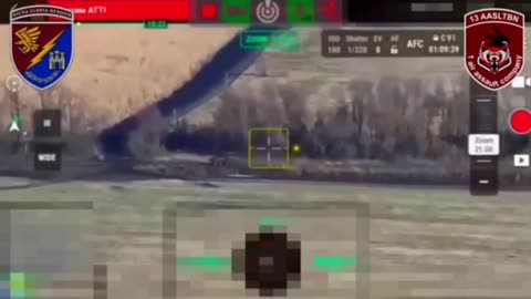 Fully Loaded Russian APC Hits Mine and Detonates