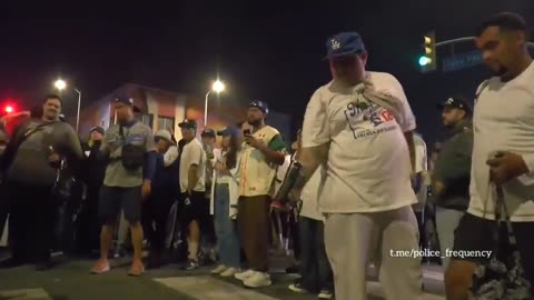 LAPD officers had ‘industrial size’ fireworks and bottles launched at them