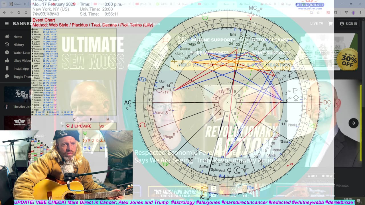 UPDATE! VIBE CHECK! (2/17/2025): Alex Jones, Trump, Musk, & War