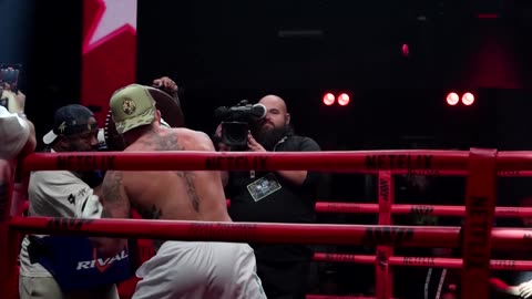 Jake Paul, Anthony Joshua hit the pads ahead of controversial bout