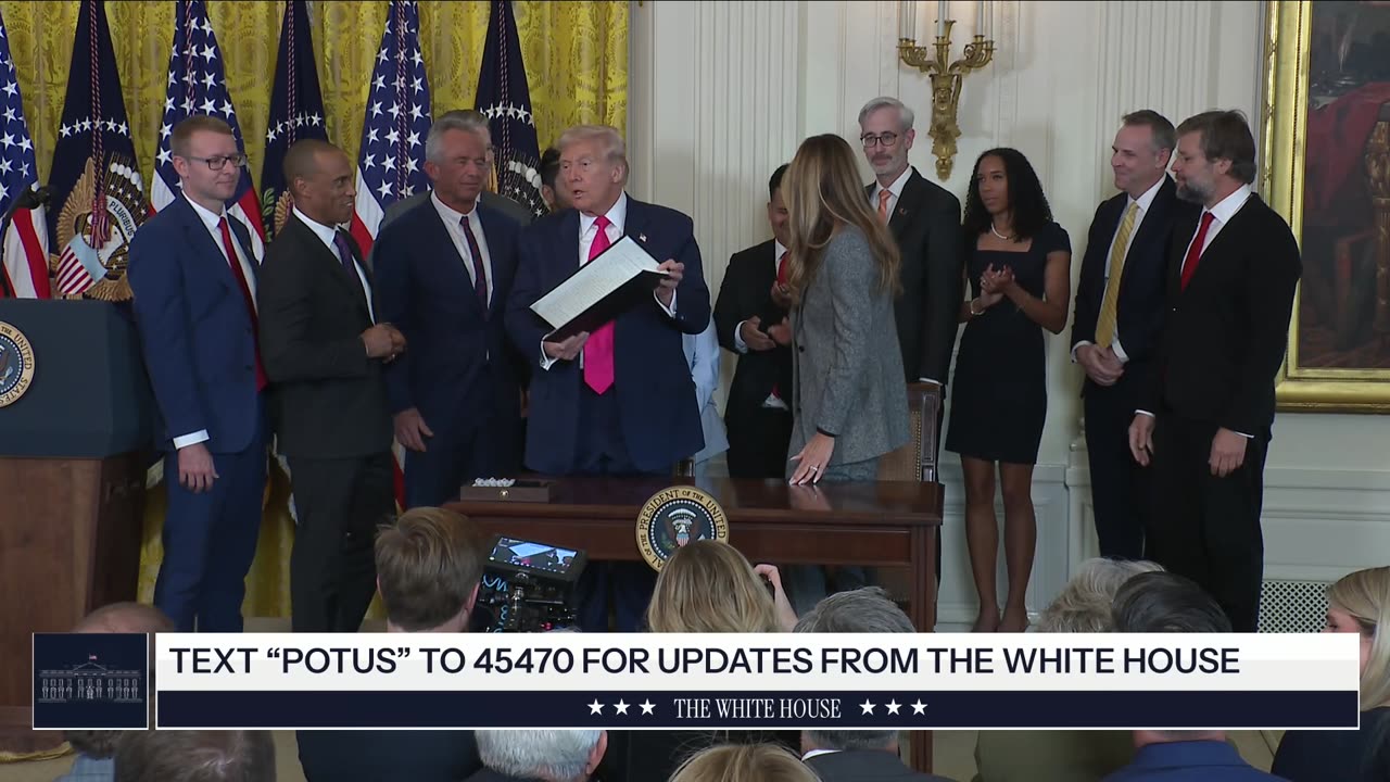 President Trump and the First Lady Participate in an Executive Order Signing